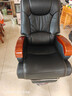 森歐范真皮老板椅子辦公椅高端辦公室商務(wù)大班椅座椅按摩可躺電腦椅 黑色-頭層牛皮+擱腳 木腳 曬單實(shí)拍圖