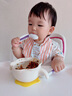 貝兒欣輔食勺扭扭嬰兒勺子寶寶學(xué)吃飯兒童自主進(jìn)食訓練勺硅膠短柄彎彎勺 扭扭湯勺2個(gè)裝 曬單實(shí)拍圖