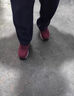 足力健大師老人鞋女中老年人冬季步行鞋加絨毛襯里暖棉鞋女式防滑軟底母親鞋 D1103暗紅女款 （送襪子） 40 曬單實(shí)拍圖