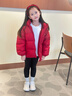 雅鹿親子裝2025新款兒童羽絨服短款男童女童大童寶寶加厚洋氣外套冬裝 紅色 高端提花面料 130 曬單實(shí)拍圖