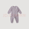 巴厘小豬（BALIPIG）寶寶秋衣秋褲加厚男女童睡衣嬰幼兒冬季打底衣服兒童 幽蘭紫 80 cm 曬單實(shí)拍圖