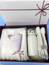恒源祥圍巾女冬季2025新款防寒保暖帽子圍脖手套三件套送女友禮物禮盒裝 Specially款_淺咖羊毛圍巾禮 曬單實(shí)拍圖