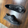 七匹狼品牌男士皮鞋男2025秋季新款透氣軟底商務(wù)西裝英倫真皮休閑皮男鞋 黑色 38 【標準皮鞋碼】 曬單實(shí)拍圖