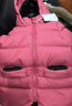保姆鵝 兒童羽絨服寶寶中長(cháng)款加厚冬季外套防風(fēng)保暖白鴨絨冬裝[NG2654] 石榴粉 150 曬單實(shí)拍圖