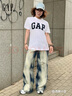 GAP男女裝2025純棉印花logo圓領(lǐng)修身短袖T恤美版856659 白色 M 美碼 L亞洲碼180/96A 曬單實(shí)拍圖