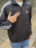 adidas休閑簡(jiǎn)約三條紋梭織立領(lǐng)夾克外套男裝秋季阿迪達斯三葉草   黑色 (偏小，推薦買(mǎi)大1碼)   M 曬單實(shí)拍圖