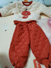 G.DUCKKIDS小黃鴨兒童套裝冬裝嬰兒寶寶冬季秋冬加絨新款加厚兩件套保暖棉服 桔紅色低領(lǐng) 90 曬單實(shí)拍圖