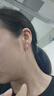 NSYCA老鳳凰9999純銀耳環(huán)女洋氣銅錢(qián)耳釘氣質(zhì)抗過(guò)敏足銀素圈耳扣耳飾 錢(qián)幣耳環(huán)老鳳祥同款 3.12克配專(zhuān)柜禮盒包裝老鳳祥同款 曬單實(shí)拍圖