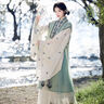 七月夕原創(chuàng  )漢服x杭州博物館聯(lián)名 雪中春信 大袖衫長(cháng)比甲馬面裙女 雪中春信 長(cháng)比甲 現貨 M 曬單實(shí)拍圖