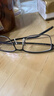 京東京造近視眼鏡框鈦架眉形大框男女 專(zhuān)業(yè)配鏡平光防藍光鏡片 黑槍 曬單實(shí)拍圖