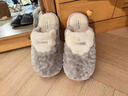 BIBK踩屎感棉拖鞋男士冬季家居室內2025新款厚底防滑軟底保暖毛絨棉拖 淺灰【擼貓感】 42 42/43 【適合腳穿】 曬單實(shí)拍圖