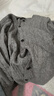 優(yōu)衣庫女裝紐花圓領(lǐng)針織開(kāi)衫/毛衣外套空調衫通勤秋冬新款481477 03 灰色 M 曬單實(shí)拍圖