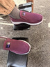 WVNE老北京布鞋女春秋中老年舒適媽媽鞋一腳蹬平底單鞋防滑軟底奶奶鞋 626紫色 【春秋款 】 38 曬單實(shí)拍圖