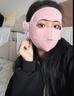 南極人保暖口罩護耳新款冬季面罩女防風(fēng)寒遮全臉護耳口罩耳罩一體臉基尼 櫻花粉 曬單實(shí)拍圖