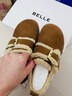 百麗（Belle）復古毛邊雪地靴女2025冬新商場(chǎng)同款舒適毛里休閑鞋E5N1DDM5預售 棕色 36 曬單實(shí)拍圖