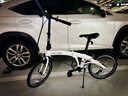 大行（DAHON）P10折疊自行車(chē)20英寸10速鋁合金成人通勤V剎 PAA003 漸變白 曬單實(shí)拍圖