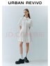 UR夏季新款女裝通勤風(fēng)壓褶修身短袖棉質(zhì)連衣裙UWU740075 本白 L 曬單實(shí)拍圖