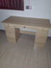 佳家林（JIAJIALIN）辦公桌實(shí)木電腦桌辦公室職員財務(wù)工位雙人位桌椅組合簡(jiǎn)易書(shū)桌子 【五抽帶門(mén)】松木色120cm cm 曬單實(shí)拍圖