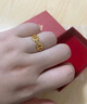 金小貅黃金戒指女足金999豬鼻子戒指時(shí)尚條戒亮面鏈條戒送朋友生日禮物 豬鼻子戒指 13號圈口 約1g 曬單實(shí)拍圖