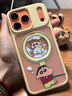 ROCK蠟筆小新適用蘋(píng)果17promax手機殼iphone17promax保護套磁吸支架隱形氣囊防摔防滑親膚全包可愛(ài)輕薄 曬單實(shí)拍圖