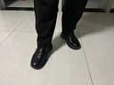 U7男鞋2025秋季新款真皮時(shí)尚男士運動(dòng)鞋頭層牛皮透氣加絨休閑皮鞋男 2024636黑色單鞋 42 曬單實(shí)拍圖