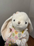 伽百利毛絨玩具可愛(ài)兔子公仔玩偶抱枕陪伴生日禮物送女生娃娃 W3599安貝爾 蝴蝶結裙兔 40cm 曬單實(shí)拍圖