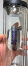 富光 男女士雙層玻璃杯 水杯 支持團購定制 304杯子泡茶杯400ML黑 曬單實(shí)拍圖