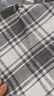 【休閑格子】男士長(cháng)袖襯衫休閑外套秋冬復古寬松格子襯衣男士薄款 9901白色 XL 曬單實(shí)拍圖