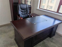 老板桌電腦桌辦公桌大班臺總裁經(jīng)理桌寫(xiě)字臺帶書(shū)柜座椅辦公室家具 1.6米班臺單桌 曬單實(shí)拍圖
