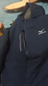 美津濃（MIZUNO）戶(hù)外夾克男連帽梭織透氣情侶鋒衣加絨加厚加棉外套男上衣 曬單實(shí)拍圖