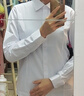 匆蒙白襯衫女簡(jiǎn)約長(cháng)袖內搭女職業(yè)裝春夏商務(wù)休閑免燙職場(chǎng)通勤面試正裝 曬單實(shí)拍圖
