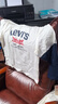 Levi's李維斯兒童長袖T恤男女童衛(wèi)衣2025秋季新款童裝套頭衫打底衫 糖果白 130 /64 【建議身高116-122cm】 曬單實拍圖