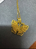 中銀億金花絲蝴蝶黃金項(xiàng)鏈女古法足金吊墜掛墜生日中秋節(jié)禮物送女友老婆 古法花絲蝴蝶吊墜+足金鏈-活動(dòng)款【金重約5.2g】 曬單實(shí)拍圖