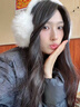 JCZS日本冬天毛絨耳罩冬女耳朵保暖防寒防凍耳套護耳朵神器冬 【仙女白】兔毛耳罩|加絨加密更保暖 曬單實(shí)拍圖