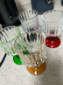 格娜斯家用微醺復古高腳杯紅酒杯香檳雞尾酒杯玻璃果汁杯洋酒杯套裝混色 曬單實(shí)拍圖