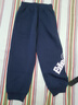 鴻星爾克（ERKE）童裝女中大童長(cháng)褲兒童24秋季新品針織長(cháng)褲藍黑色130 曬單實(shí)拍圖