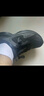 特步男子跑步鞋運動(dòng)鞋輕便減震防潑水革面跑鞋黑色 曬單實(shí)拍圖