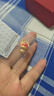 周大生黃金吊墜女足金硬金心動(dòng)小熊掛墜生日禮物送女友 1.05g 曬單實(shí)拍圖