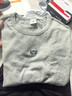 蓋璞Gap女裝2025秋季新款logo刺繡修身抽褶長袖T恤休閑上衣834688 淺灰色 S (160/84A) 亞洲尺碼 曬單實(shí)拍圖