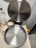 利仁（Liven）小鋼人不銹鋼電餅鐺家用0涂層38mm加深1800W雙面加熱電餅檔烙餅專(zhuān)用鍋無(wú)涂層電煎鍋早餐機LR-B3097 曬單實(shí)拍圖