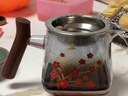 津盼玻璃泡茶壺茶水分離耐高溫家用創(chuàng  )意高硼硅過(guò)濾泡茶器單壺功夫茶具 變色梅花茶壺 600ml 曬單實(shí)拍圖