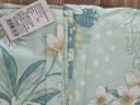 富安娜家紡床上四件套純棉 100%全棉床單 雙人加大床品 被套230*229cm 曬單實(shí)拍圖