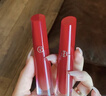 阿瑪尼紅管水唇紗唇釉#161絕對純裸 素顏顯白口紅不沾杯 生日禮物送女友 曬單實(shí)拍圖