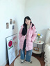 雪中飛2025冬季新款兒童羽絨服女童中長(cháng)款蓄熱加厚羽絨服男童工裝外套 粉色 140 曬單實(shí)拍圖