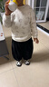 巴拉巴拉童鞋兒童學(xué)步鞋男童女童寶寶秋冬季戶(hù)外穩步加絨防滑鞋子 白黑色調00319 25碼 曬單實(shí)拍圖