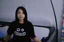 佐敘美式黑色純棉短袖t恤女夏季新款笑臉設計感小眾高街寬松半袖上衣 黑色 L （101-115斤） 曬單實(shí)拍圖