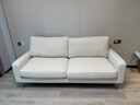 NORHOR北歐表情/布藝U沙發(fā)/中古復古風(fēng)包豪斯MCM高靠背可靠頭小戶(hù)型 【現貨】奶油白2.1m款 曬單實(shí)拍圖