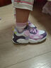 喬丹女童跑步鞋小童春秋季休閑鞋兒童密網(wǎng)休閑童鞋 象牙白/煙紫色 28 曬單實(shí)拍圖