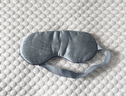 BDAC 真絲睡眠眼罩 桑蠶絲遮光透氣睡眠男女通用睡覺(jué)午睡旅行 霧霾藍 曬單實(shí)拍圖