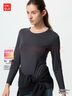優(yōu)衣庫(kù)女裝HEATTECH圓領(lǐng)T恤/長(zhǎng)袖保暖衣秋衣內(nèi)衣478938 478940 478938/09黑色 L 曬單實(shí)拍圖